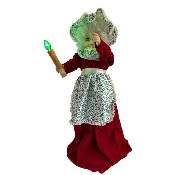 Rennor Lighted and Animated Mrs. Claus-22 Inches Tall-Very Good Condition! - Picture 5 of 16